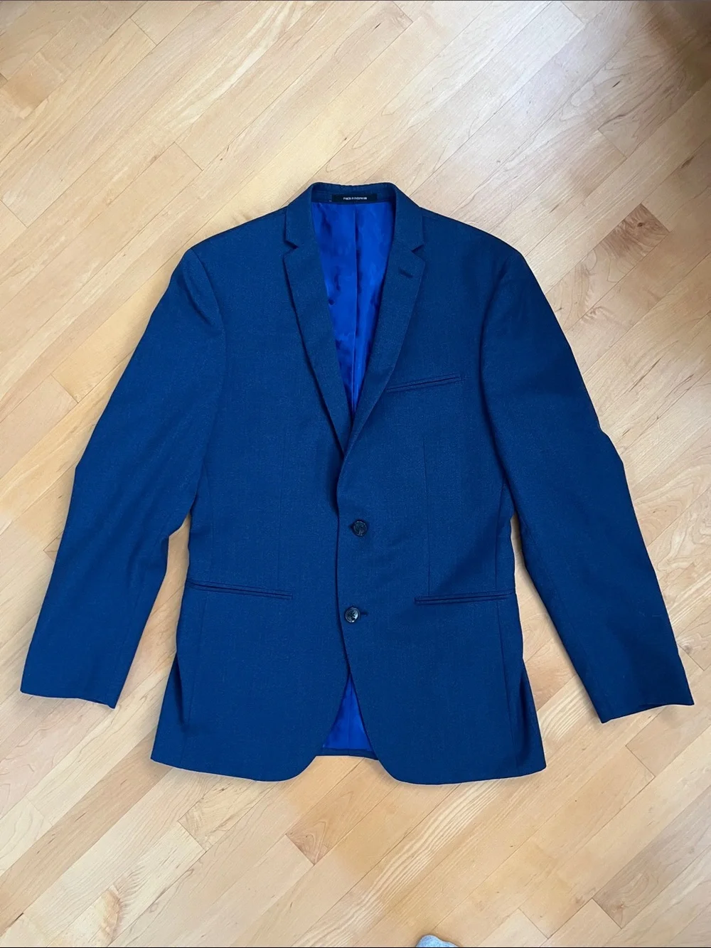 👔Slim Fit Bar III Men's Navy Blue Tailored Blazer / Sport Coat - 38R